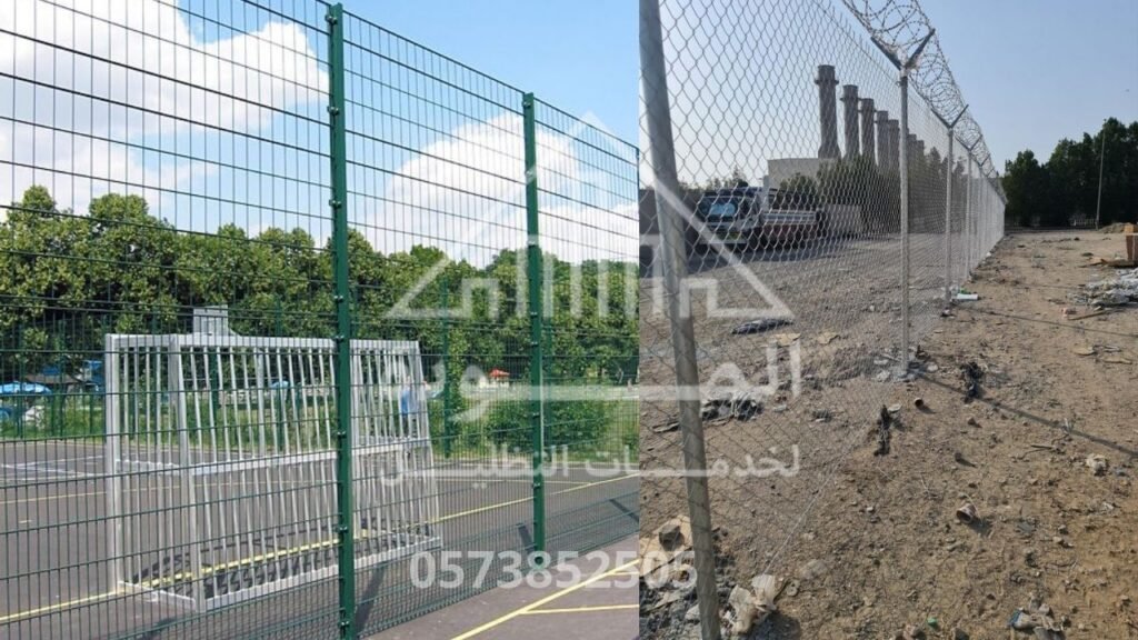 تنفيذ شبوك ملاعب رياضية بارتفاعات عالية ومواصفات أمان عالمية في السعودية