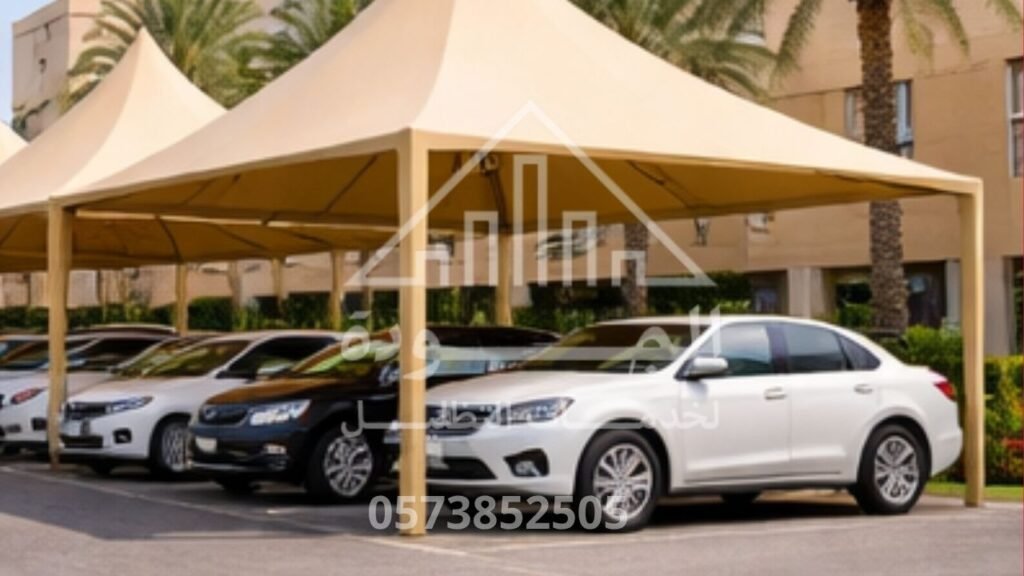 ياكل حديدية لمظلات هرمية مع دهان ناري مقاوم للصدأ - مشاريع الرياض