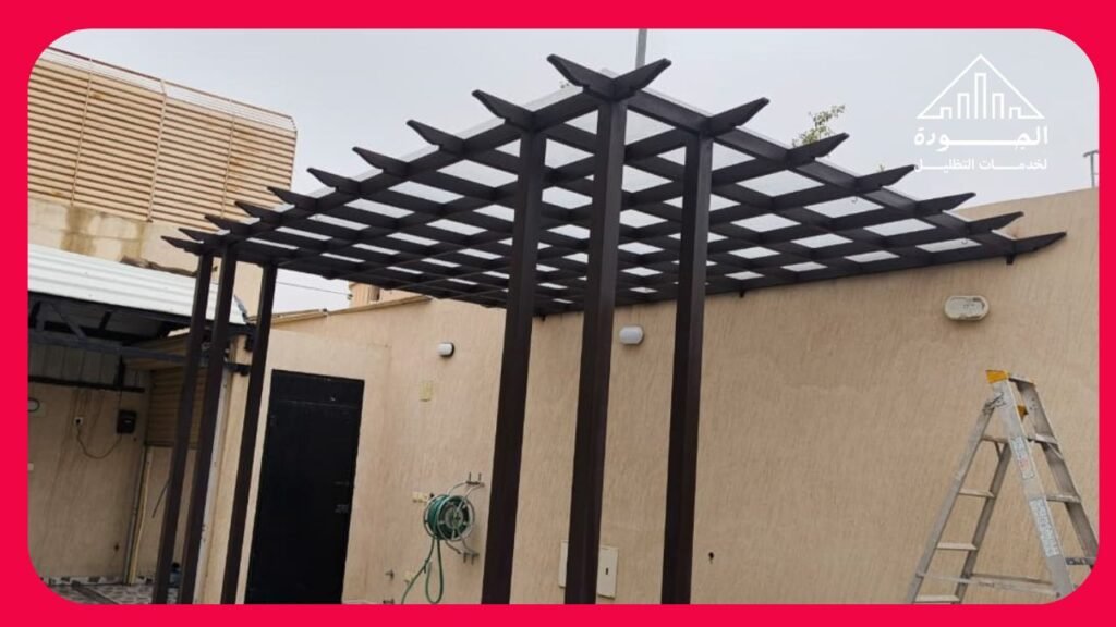 مظلات لكسان شفافة لمداخل الفلل الحديثة في الرياض بتصاميم فاخرة وعصرية