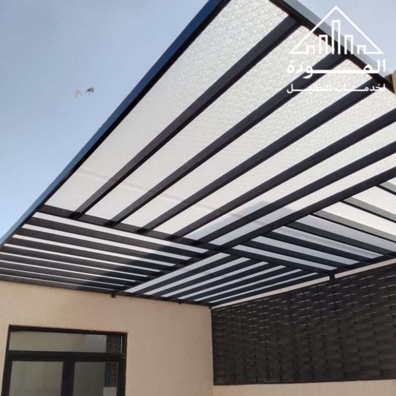 مظلات لكسان للسيارات في الرياض مقاومة للحرارة وأشعة الشمس بتصميم أنيق وعمر افتراضي طويل